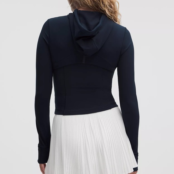 lululemon Define Cropped Hooded Jacket *Nulu Navy/Gold Size 6 NWT - Picture 2 of 7